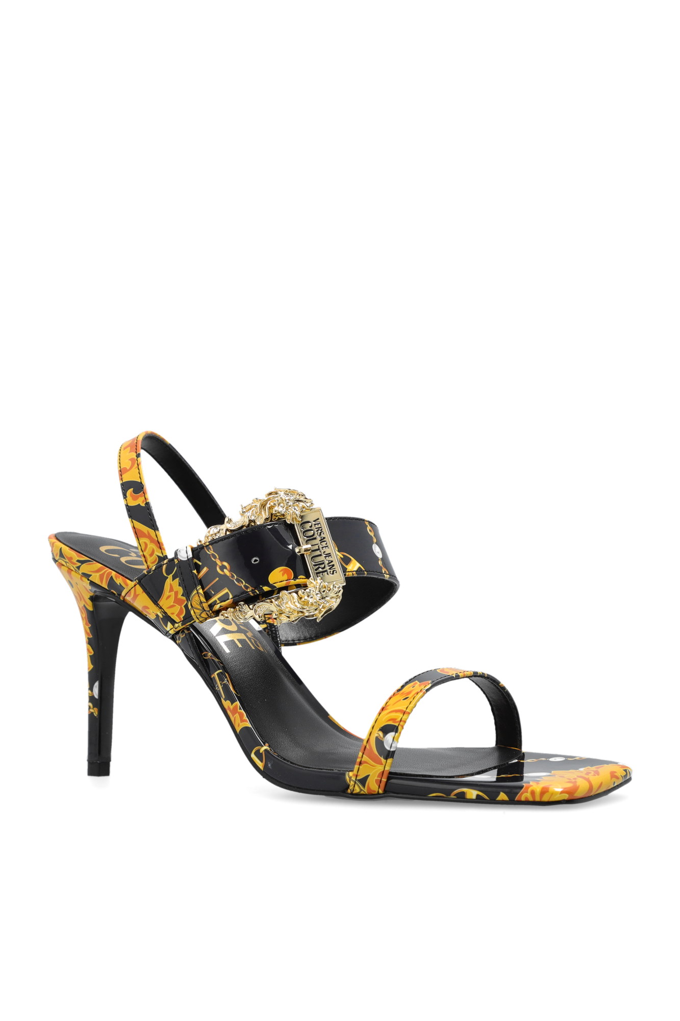 Black Heeled sandals Versace Jeans Couture Vitkac GB